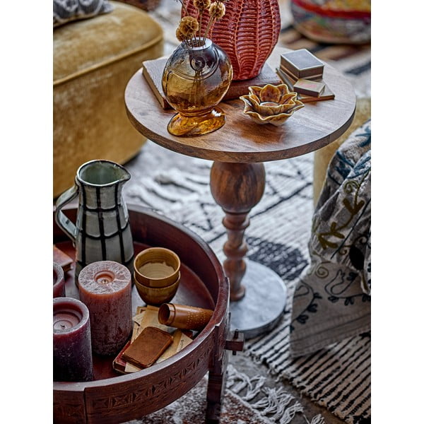 Taburet bej/maro închis Paloma – Bloomingville-image-3