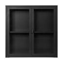 Vitrină neagră din metal suspendată 80x80 cm Brisbane – House Nordic