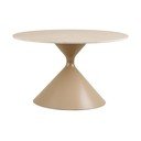 Măsuță de cafea bej rotundă cu blat ceramic ø 70 cm Annecy – House Nordic