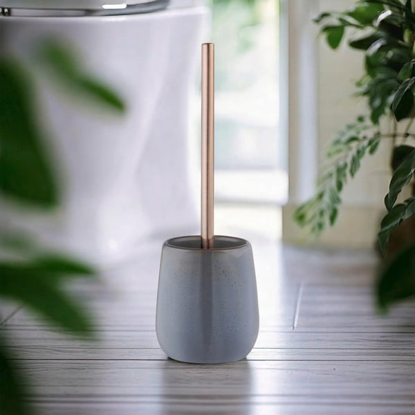 Perie de WC gri din ceramică Sirmione – Wenko-image-1