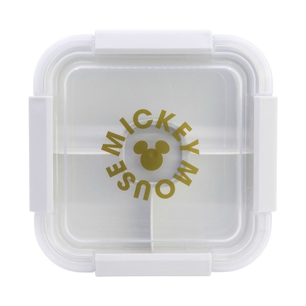 Cutie de gustări pentru copii albă din plastic Mickey Mouse – STOR