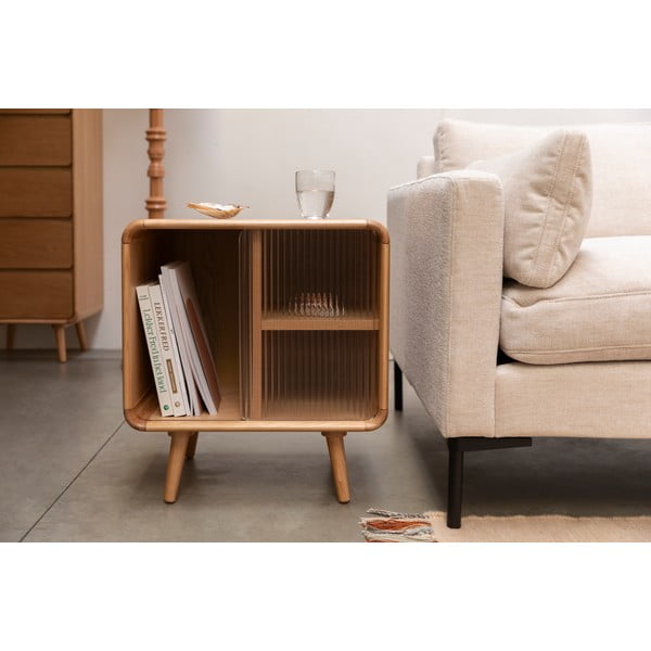 Măsuță auxiliară din lemn masiv 40x50 cm Rise – Zuiver-image-1