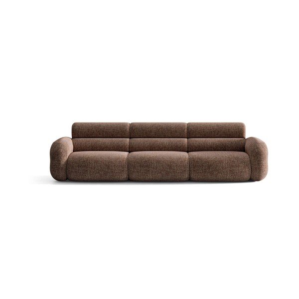 Canapea maro cu tapițerie din chenille 305 cm Neo – Micadoni -image-1
