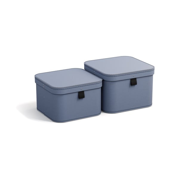 Cutii de depozitare 2 buc. din carton cu capac Ludvig – Bigso Box of Sweden