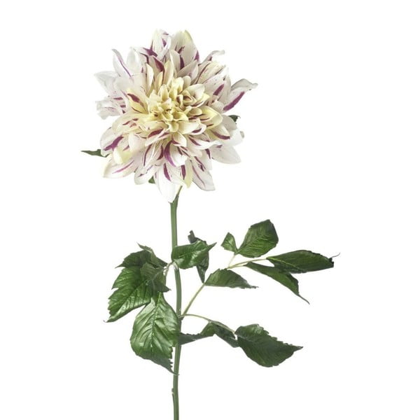 Floare artificială Dahlia White