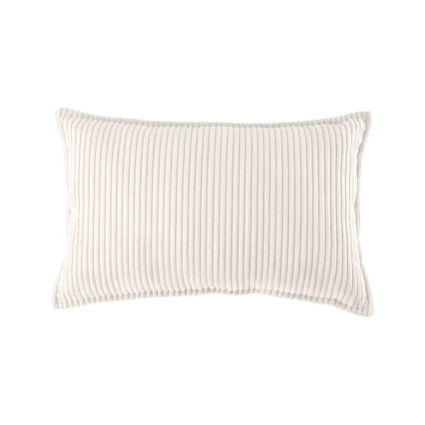 Pernă decorativă pentru copii crem cu tapițerie din catifea reiată Bolster – Wigiwama