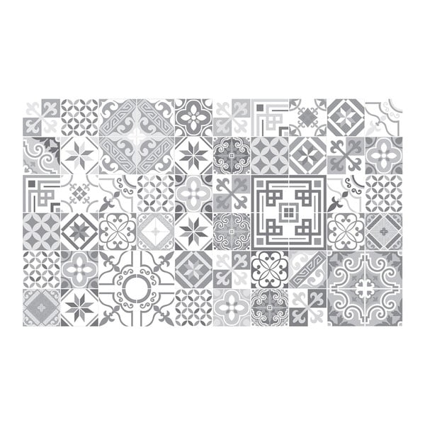 Set 60 autocolante de perete Ambiance Vintage Design Shade of Gray, 10 x 10 cm-image-2