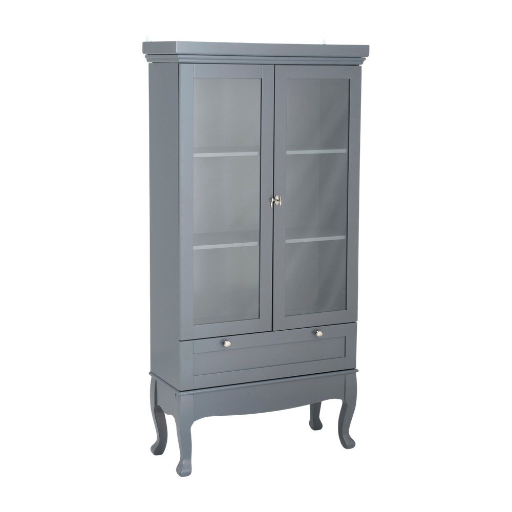 Vitrină gri din MDF suspendată 85x170,5x35 cm Prato – Ellos Home