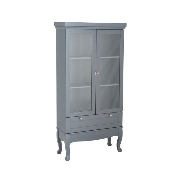 Vitrină gri din MDF suspendată 85x170,5x35 cm Prato – Ellos Home