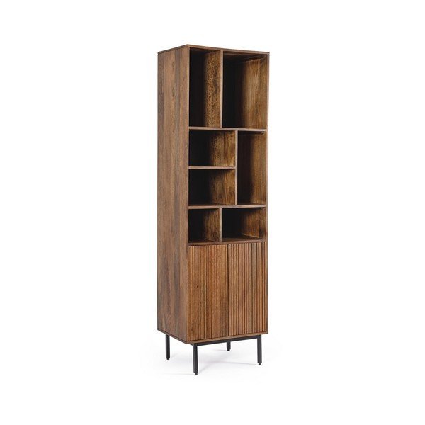 Dulap în culoare naturală din lemn de mango 55x190x40 cm Tadita – Bizzotto