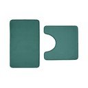 Covorașe de baie verzi pentru WC 2 buc. din spumă cu memorie 50x80 cm Anti-Bacterial – Catherine Lansfield