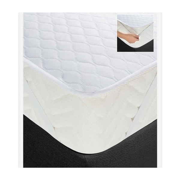 Protecție pentru saltea pat dublu White Bed Protection, 200 x 200 cm