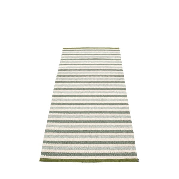 Covor tip traversă pentru interior și exterior verde/crem 85x200 cm Teo Sage – Pappelina