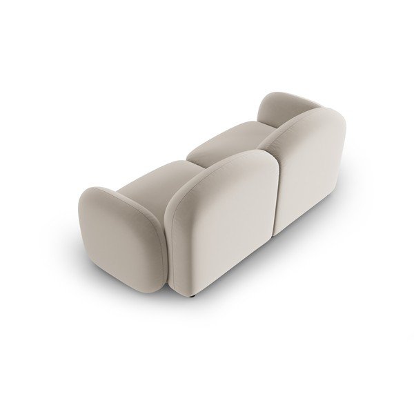 Canapea bej cu tapițerie din catifea 194 cm Blair – Micadoni Home-image-4