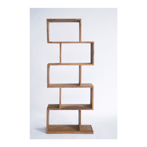 Bibliotecă din lemn sheesham Kare Design Authentico ZickZack-image-3