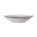 Platou din gresie ceramică Bloomingville Thea, ø 30 cm, alb-gri
