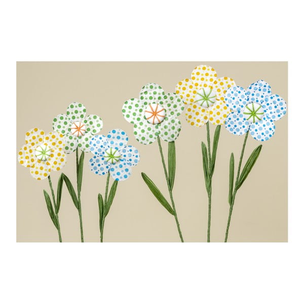 Set 3 flori decorative din hârtie Boltze Dots