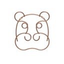 Cârlig arămiu de montat pe perete din oțel Hippo – Metaltex