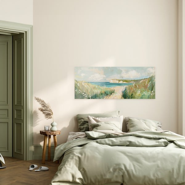 Tablou 60x150 cm Gouache Sea – Styler-image-1