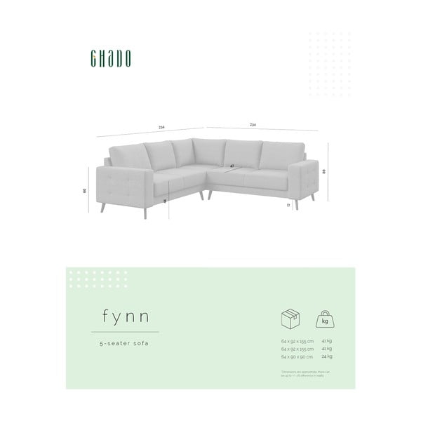 Colțar albastru închis (variabil) Fynn – Ghado-image-3