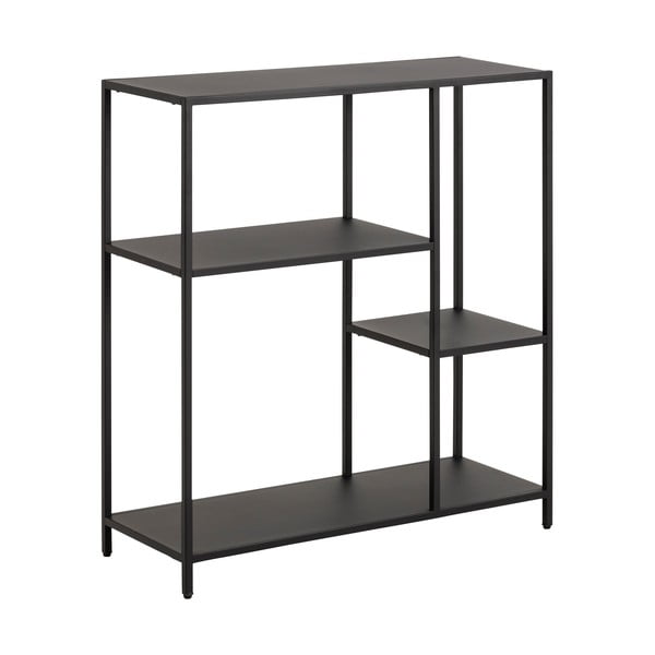 Bibliotecă neagră din metal 80x86 cm Newcastle – Actona-image-2