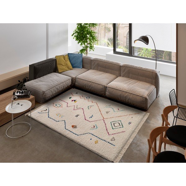 Covor Universal Yveline, 120 x 170 cm, alb - crem-image-1