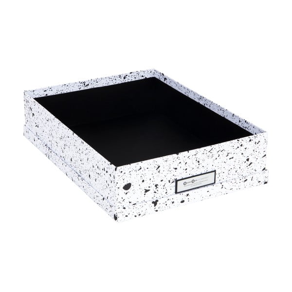 Cutie de depozitare Bigso Box of Sweden Oskar, negru-alb-image-2