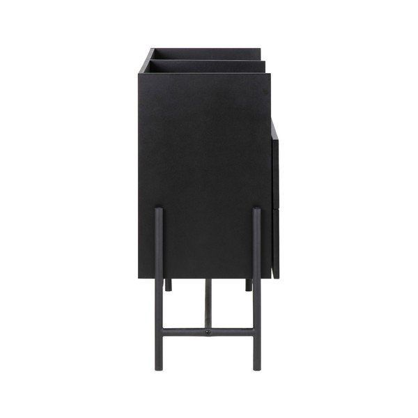Comodă Interstil Norse, înălțime 90 cm, negru-image-1