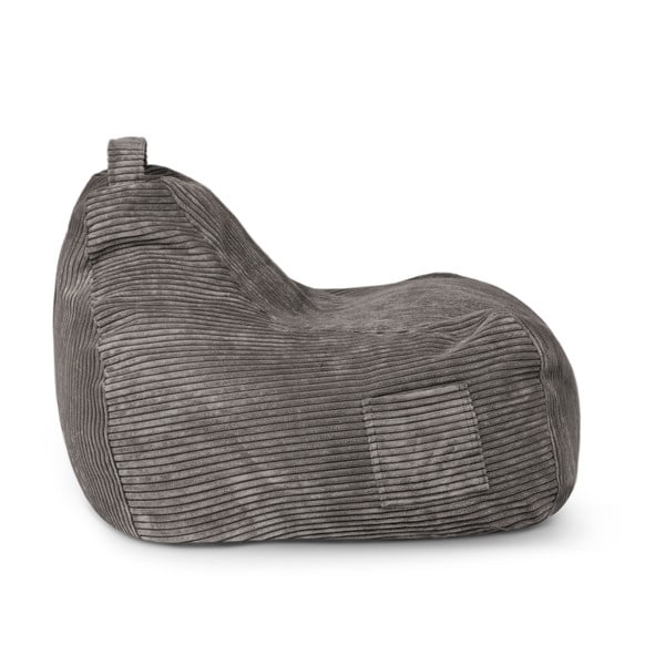 Fotoliu puf pentru copii albastru cu tapițerie din catifea reiată Game Amuse – SLOWDOWN-image-3