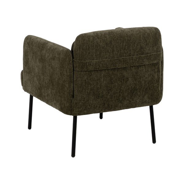Fotoliu verde cu tapițerie din chenille Bind – Ixia-image-4