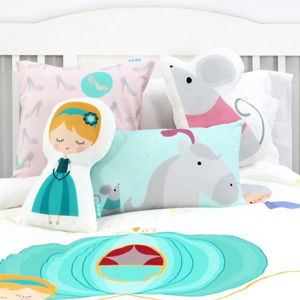 Față de pernă din bumbac cu 2 fețe Mr. Fox Pumpkin, 50 x 30 cm-image-3