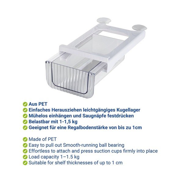Organizator de frigider din plastic 27x16 cm Kira – Wenko-image-2