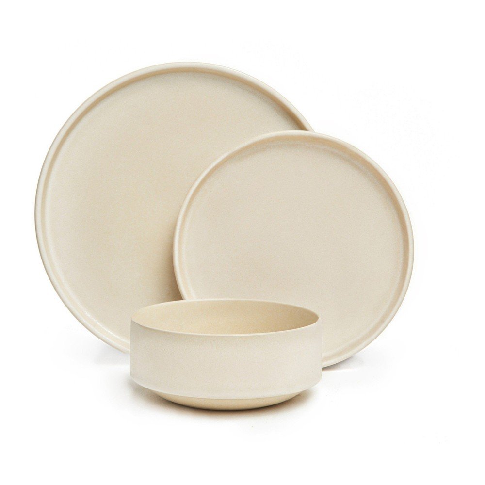 Set de 18 vase din gresie crem Bonami Selection Malia