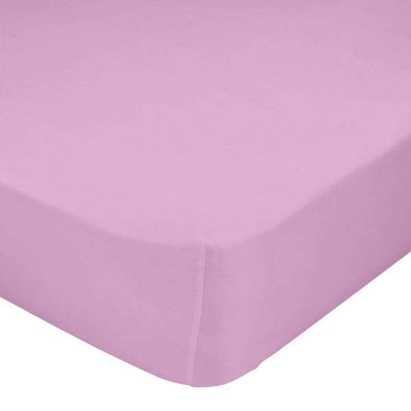 Cearceaf elastic din bumbac Mr. Fox , 60 x 120 cm, roz