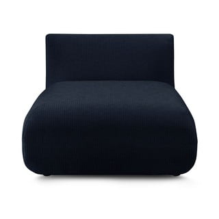 Modul pentru canapea albastru închis cu tapițerie din catifea reiată Lecomte – Bobochic Paris