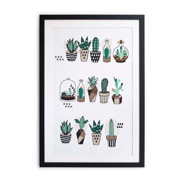 Tablou Little Nice Things Cactus Plants, 40 x 60 cm
