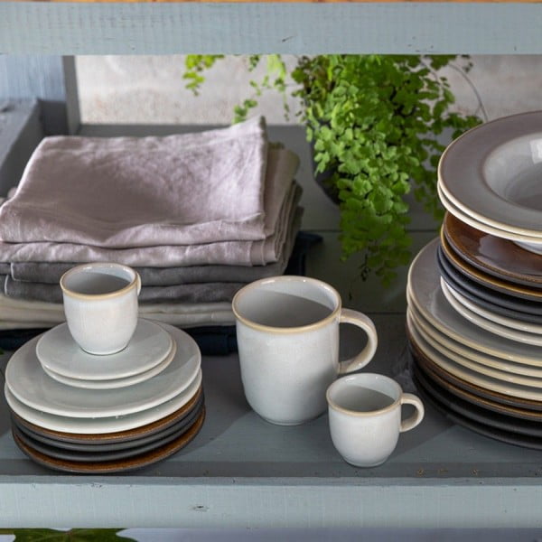 Cană albă pentru espresso din gresie 80 ml Roda – Costa Nova-image-1