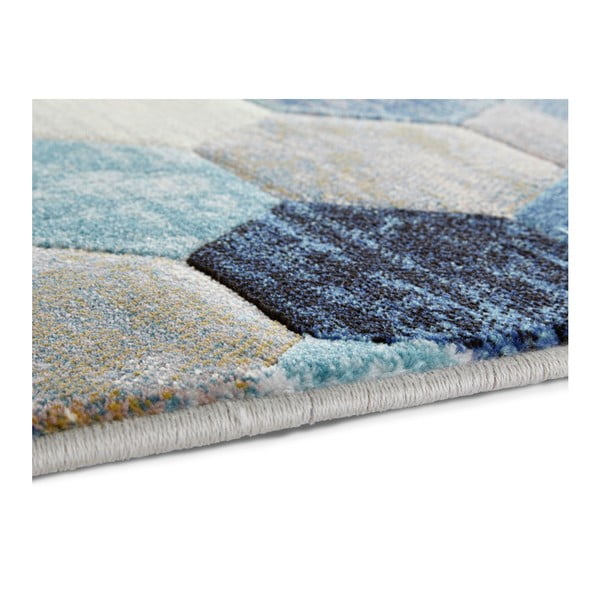 Covor Elle Decoration Arty Manosque, 200 x 290 cm, albastru - crem-image-3