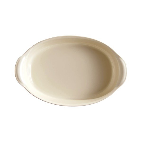 Tavă ovală pentru copt Emile Henry, 2,3 l , ivoriu-image-2