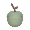 Cană pentru copii verde din silicon Apple – OYOY Mini