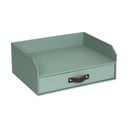 Organizator verde pentru sertar/pentru documente din carton Walter Canvas Paper Laminate – Bigso