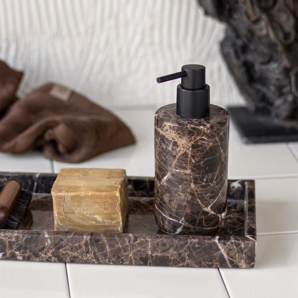 Dozator de săpun lichid maro din marmură 200 ml Marble – Mette Ditmer Denmark-image-2