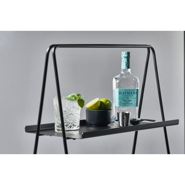 Etajeră cu structură din inox Zone A-Table, negru-image-2