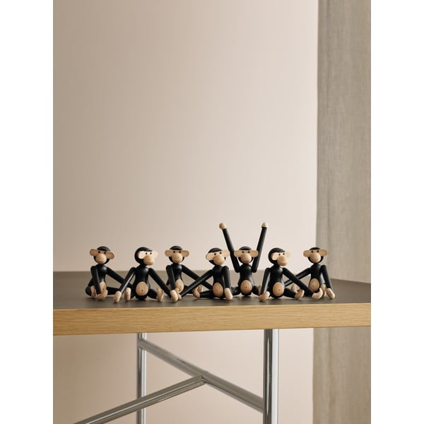 Statuetă din lemn masiv de stejar Kay Bojesen Denmark Monkey Hanging-image-4