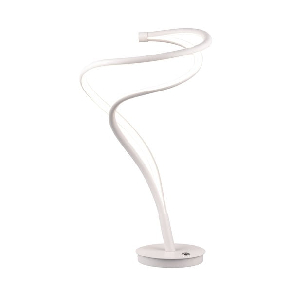 Veioză albă LED cu abajur din metal (înălțime 56 cm) Nala – Trio Select