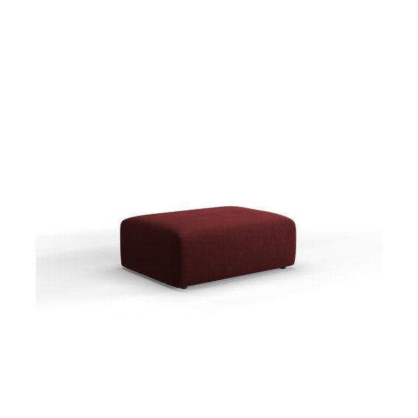 Taburet burgundy cu tapițerie din catifea Santi – Interieurs 86-image-2