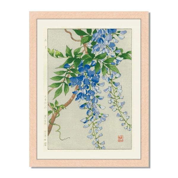 Tablou înrămat Liv Corday Asian Floral Branch, 30 x 40 cm