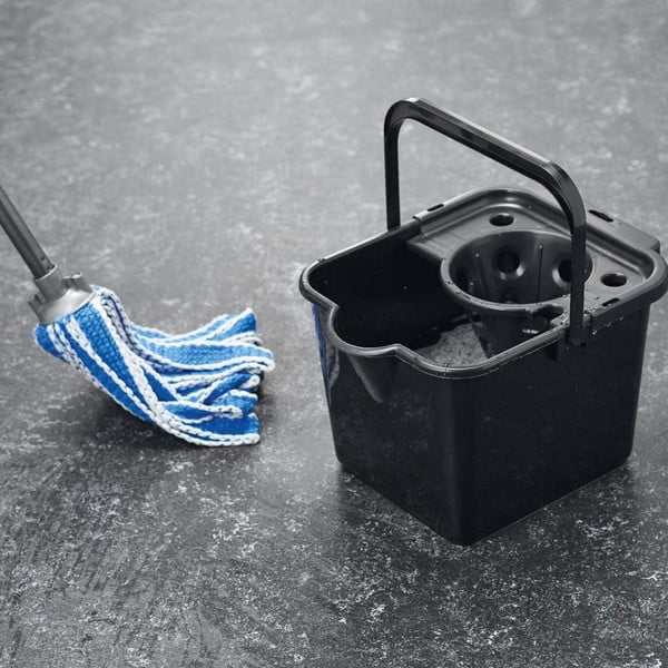 Găleată cu mop din plastic reciclat Addis Eco Range, 12 l, gri-image-1