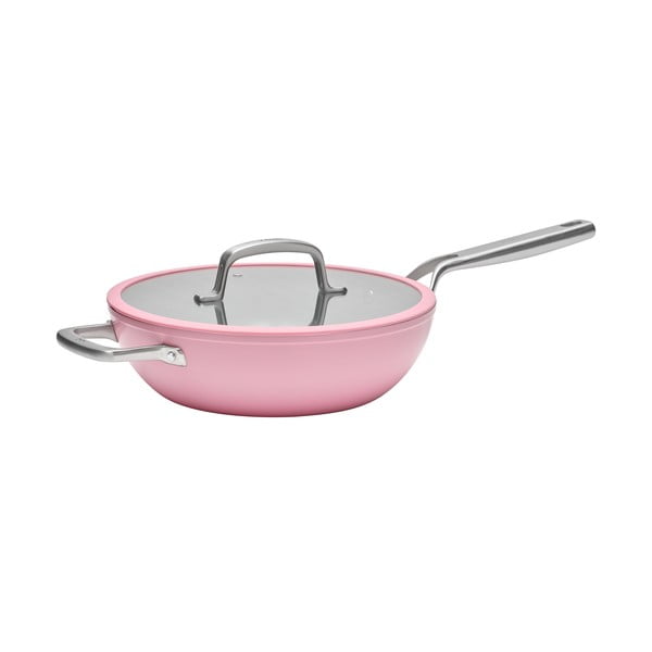 Tigaie tip wok cu capac/cu suprafață ceramică ø 28 cm Meda 3.0 – FABINI