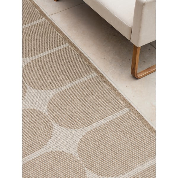 Covor tip traversă pentru interior și exterior bej/fildeș 80x250 cm Duet Bowen – NORTHRUGS-image-4